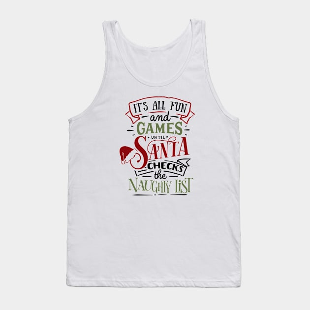 Naughty Tank Top by CANVAZSHOP